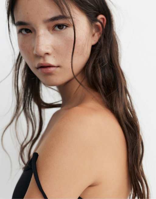 Pull&Bear - Sort overdel med tynde stropper, 3 af 7