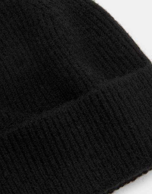 Pull&Bear - Sort strikket hue, 2 af 3