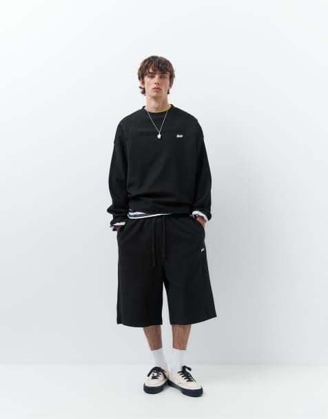 Pull&Bear - Sort træningssæt med shorts - view 1