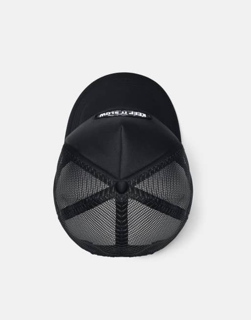Pull&Bear - Sort trucker-kasket med grafik, 3 af 4