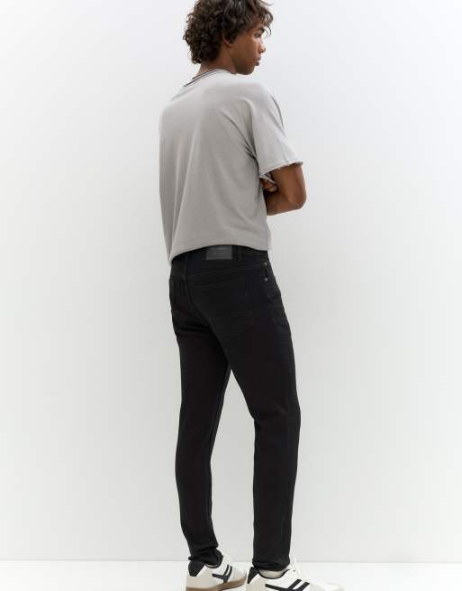 Pull&Bear - Sorte basis-jeans i skinny fit, 4 af 4