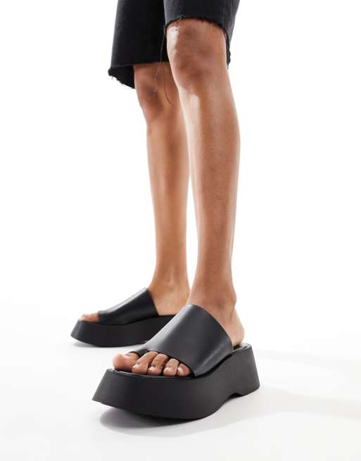 Pull&Bear - Sorte flatform-mules