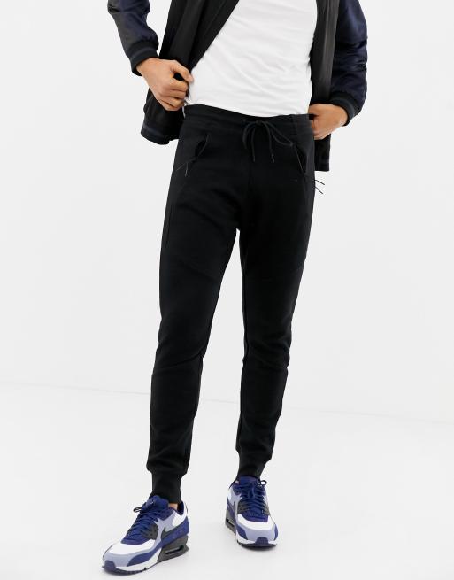 Pull&Bear — Sorte joggingbukser med smal pasform