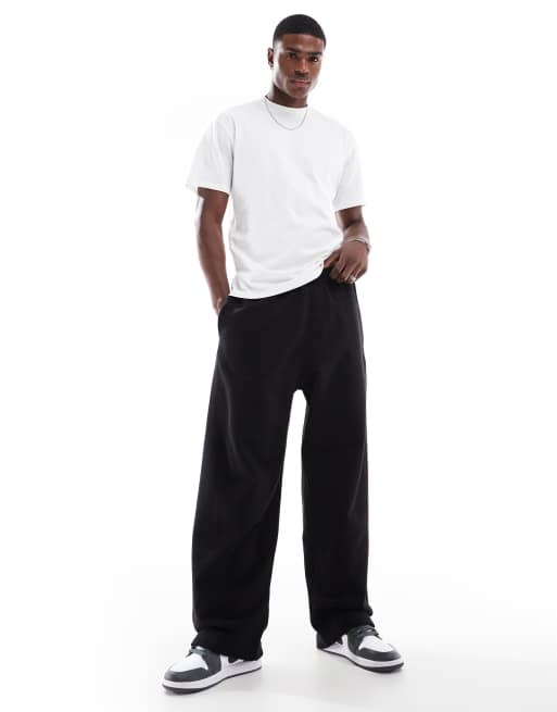 Pull&Bear - Sorte posede joggingbukser