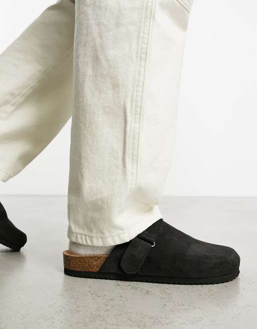 Pull&Bear - Sorte slip-on-clogs