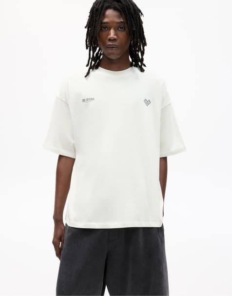 Pull&Bear – Soul Holidays – T-Shirt in Wollweiß - view 1