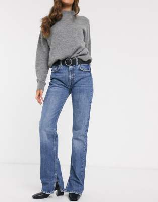 jeans wide leg pull and bear