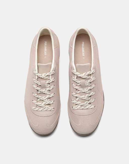 Pull&Bear – Split – Sneaker aus Wildleder in Rosa, 2 von 3
