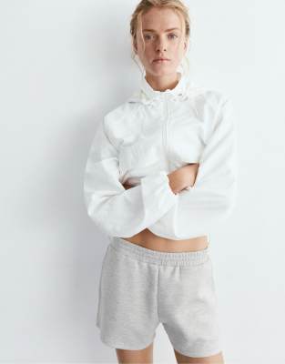 Sport-Shorts in Grau meliert Grau S