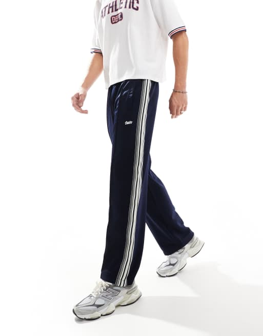 Pull&Bear sports sweatpants in dark blue
