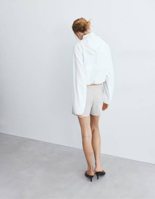 Pull&Bear - Sportshort in gemêleerd grijs, 3 van 4