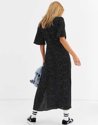 midi dress pull and bear