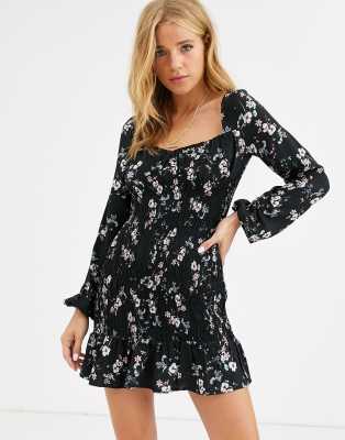 pull and bear floral dress