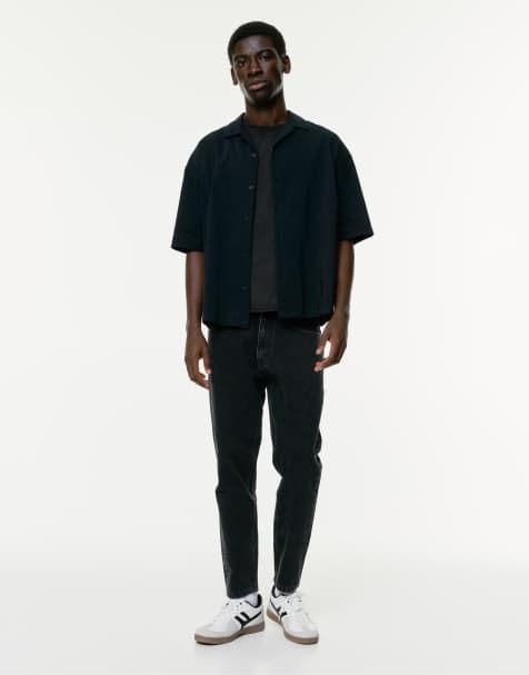 Pull&Bear - Standaard jeans in vervaagd zwart - view 1