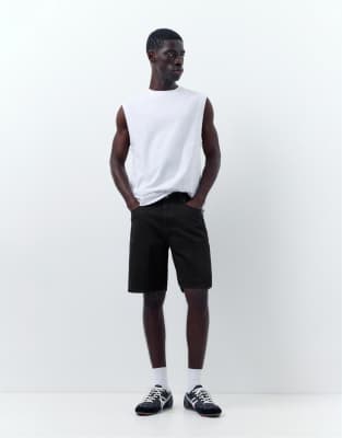Standard - Bermuda-Jeansshorts in Schwarz Schwarz 44