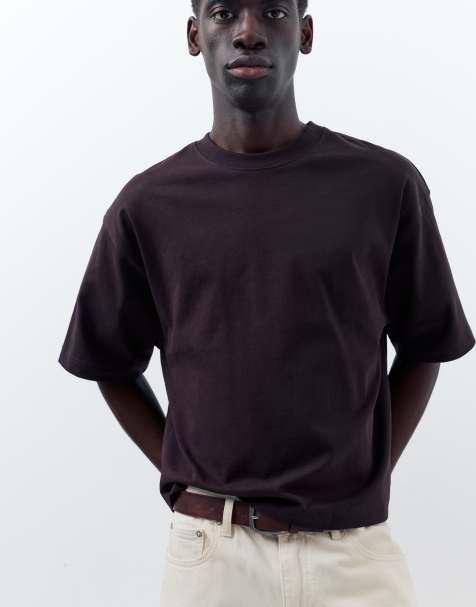 Pull&Bear Standard denim bermuda shorts in beige - view 1