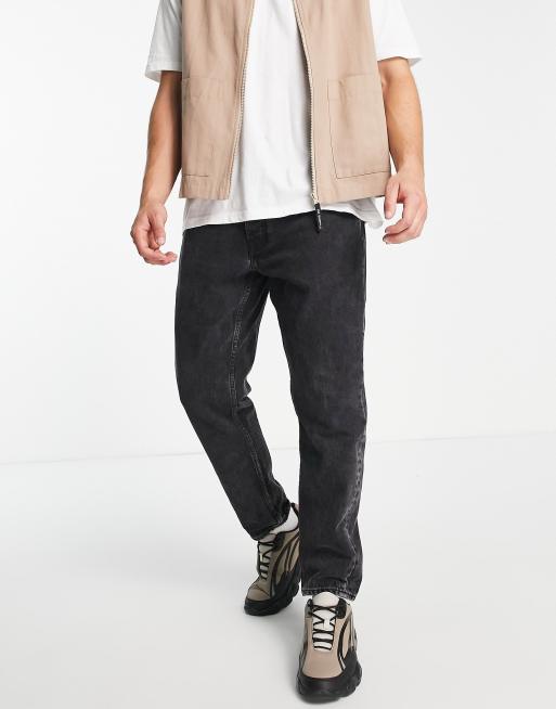 Pull&Bear standard fit jeans in black