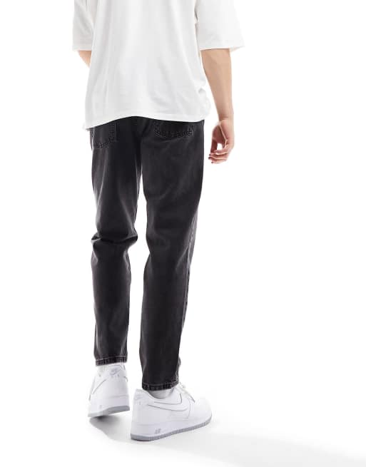 Pull&Bear standard fit jeans in black