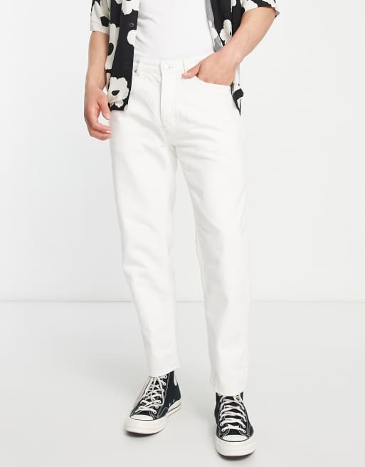 Pull&Bear standard fit jeans in ecru
