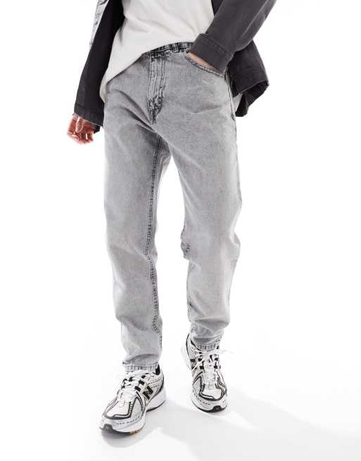 Pull&Bear standard fit jeans in gray