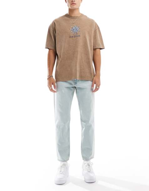 Pull&Bear standard fit jeans in light blue - view 1