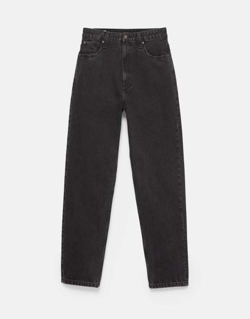 Pull&Bear Standard jeans in faded black, 6 of 7