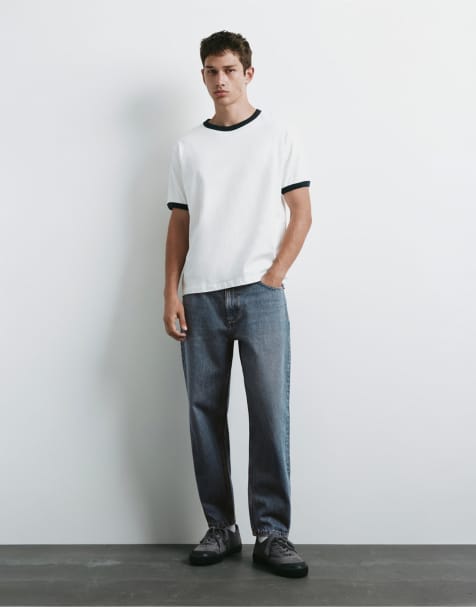 Pull&Bear Standard-Jeans in Lavendelblau - view 1