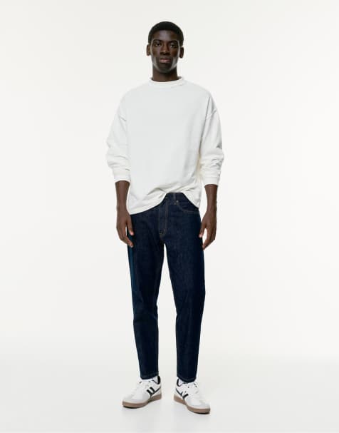 Pull&Bear – Standard – Jeans in Marineblau - view 1