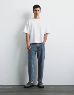 Pull & Bear Standard Jeans In Blue