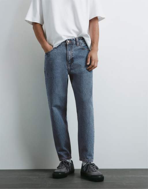 Pull&Bear Standard jeans in medium blue, 4 of 7