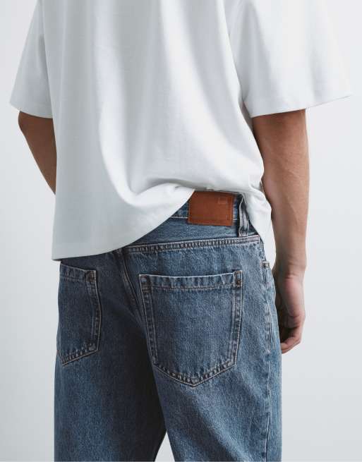 Pull&Bear Standard jeans in medium blue, 5 of 7