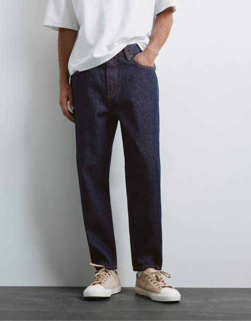 Pull&Bear Standard jeans in navy, 4 of 7