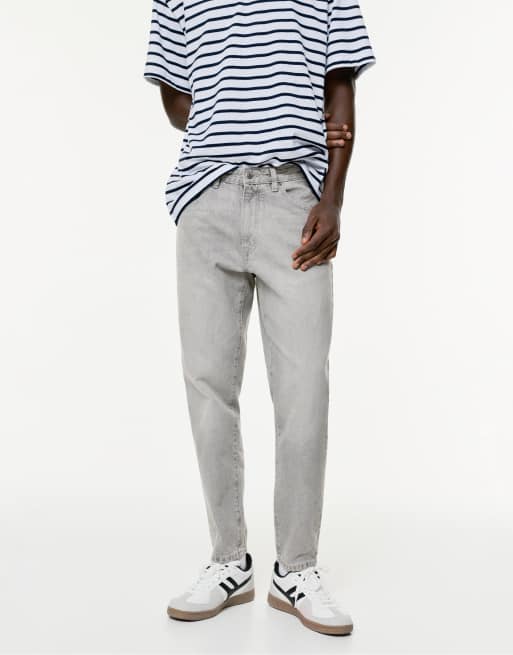 Pull&Bear Standard jeans in pale grey, 3 of 4