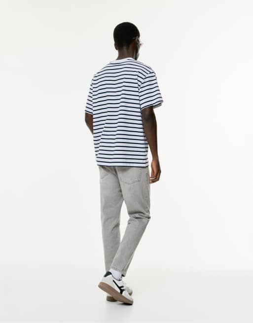 Pull&Bear Standard jeans in pale grey, 4 of 4