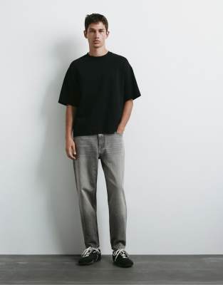 Pull & Bear Standard Jeans In Grey