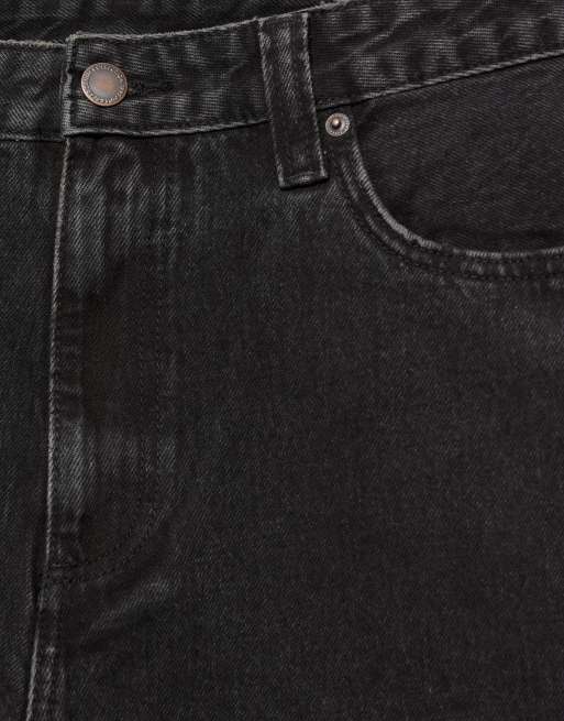 Pull&Bear – Standard-Jeans in verwaschenem Schwarz, 7 von 7