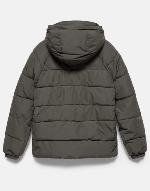 Pull&Bear Steppjacke mit Kapuze in Grau, 7 von 7