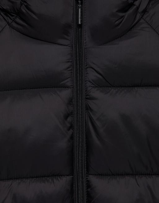 Pull&Bear Steppjacke mit Kapuze in Schwarz, 7 von 7