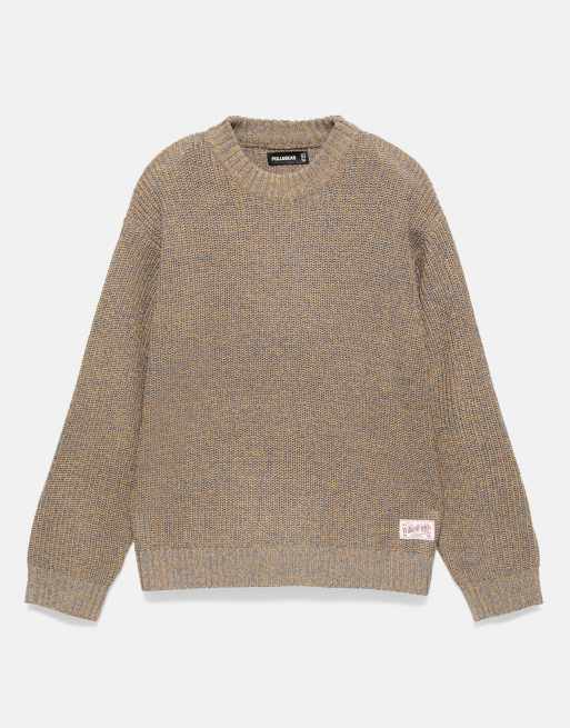 Pull&Bear stickad tröja i tvinnat garn i turkos, 6 av 7