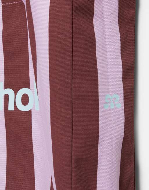 Pull&Bear - Stockholm - Cabas à rayures - Rose, 3 de 3
