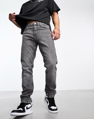 Pull&Bear straight fit jeans in grey