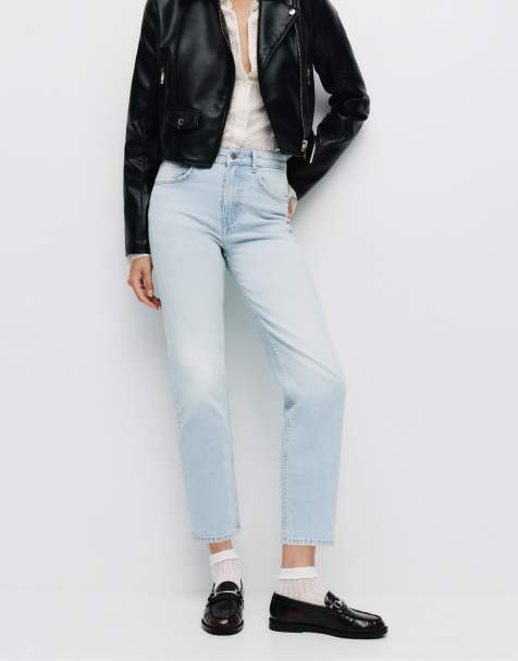 Pull&Bear – Straight Jeans in Blassblau - view 1