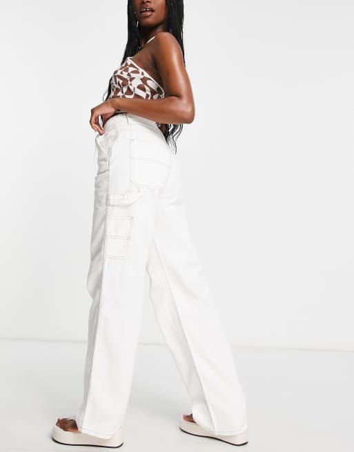 White hot sale carpenter trousers