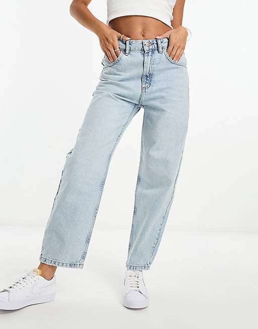 Pull&Bear straight leg jean in bleached wash | ASOS