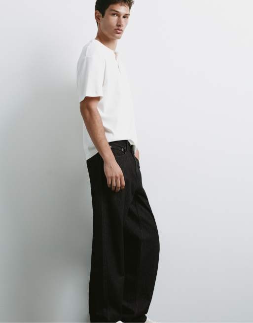 Pull&Bear Straight-leg jeans in black, 5 of 7