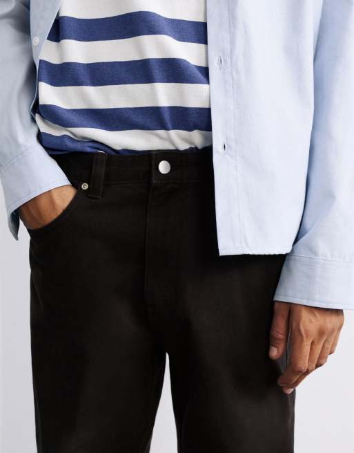 Pull&Bear Straight-leg jeans in black, 3 of 7