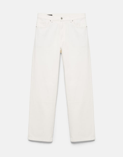 Pull&Bear Straight-leg jeans in off-white, 6 of 7
