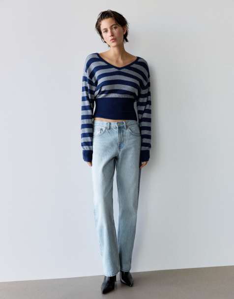 Pull&Bear Straight-leg jeans in pale blue - view 1
