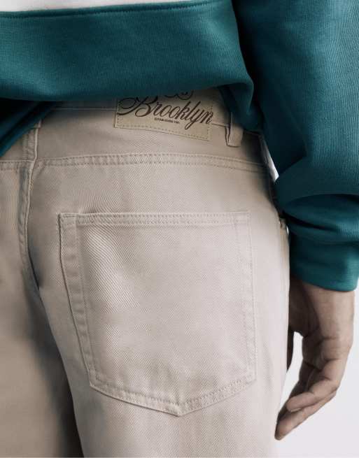Pull&Bear Straight-leg jeans in stone, 5 of 7