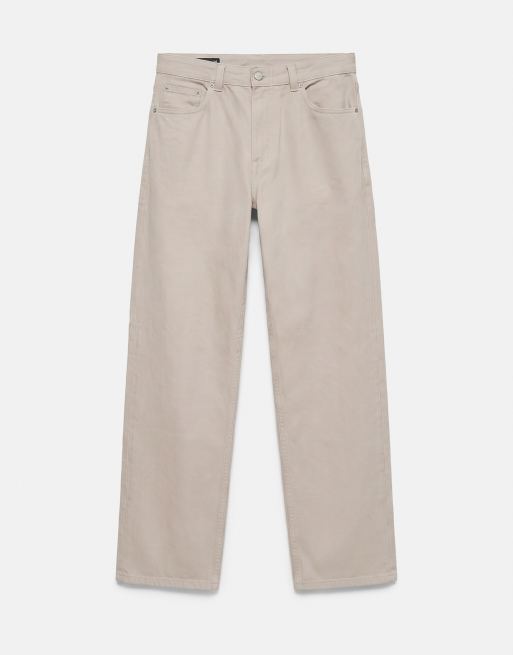 Pull&Bear Straight-leg jeans in stone, 6 of 7